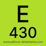 ¿Que es el E430 - Polioxietileno (8) estearato?